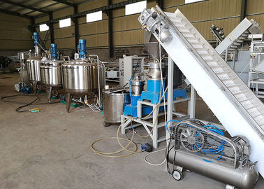 Beurre d'arachide industriel à échelle réduite faisant à machine l'opération automatique de main