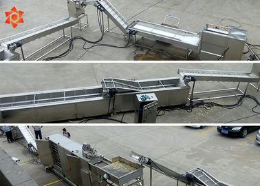 chaîne de production congelée par machines automatiques de pommes frites de traitement des denrées alimentaires des produits alimentaires 15000w